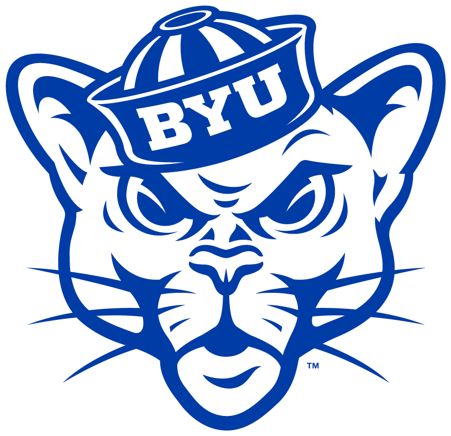 Brigham Young Cougars 2016-Pres Secondary Logo v3 diy iron on heat transfer...